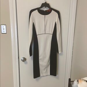 Elegant Black and White Dress